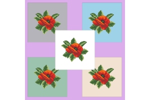 Дизайн (схема для вишивання) "Poppy Flower (Мак)" EP008